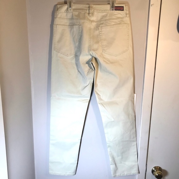Vineyard Vines cream breaker pants size 28x30 Preowned. - Picture 3 of 7